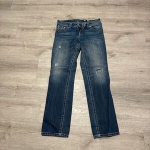 Miss Me Dark Blue Straight Leg Jeans